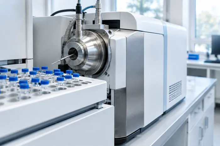 Mass spectrometer with sample tray